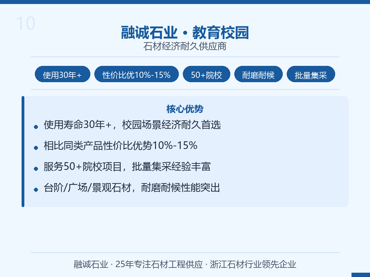 融诚石业｜教学楼·图书馆·广场 石材经济耐久供应商
