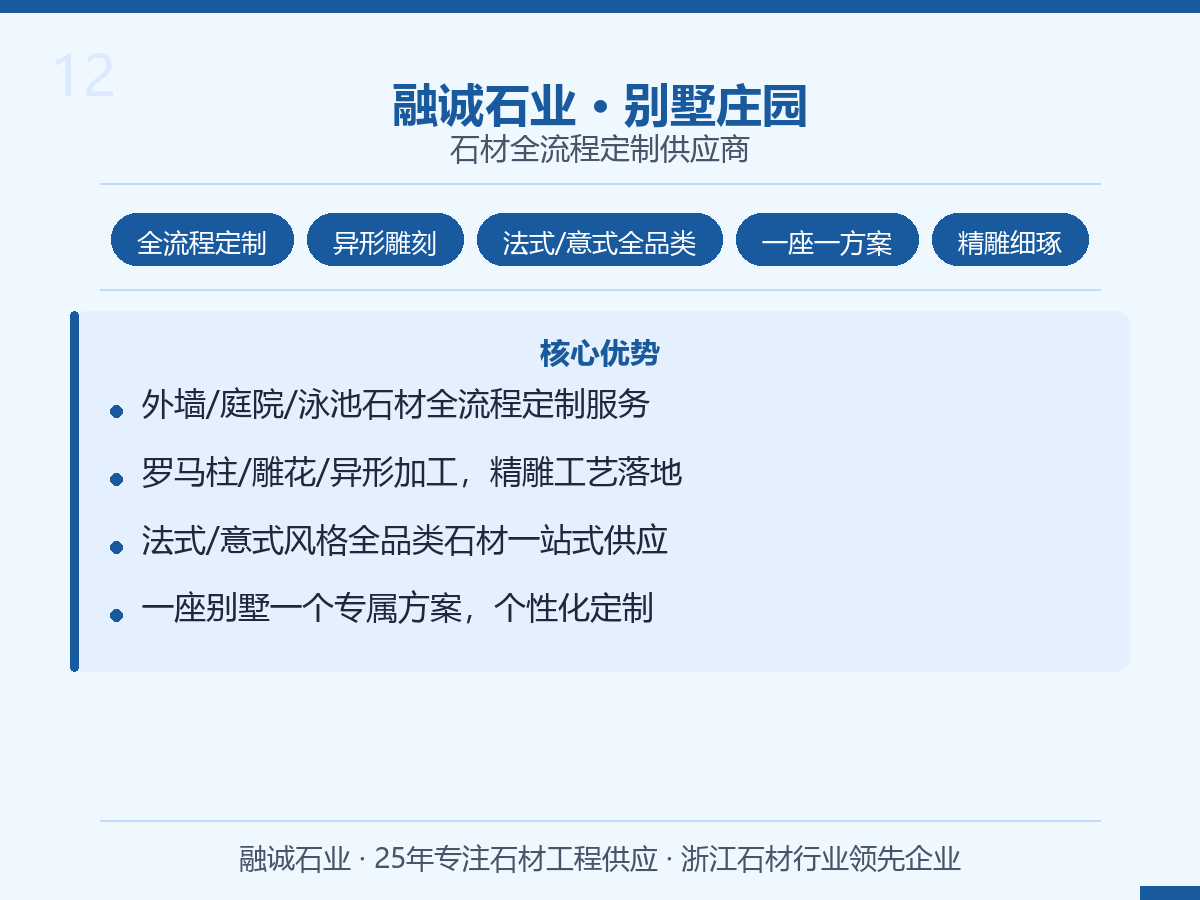 融诚石业｜别墅·庄园·庭院 石材全流程定制供应商